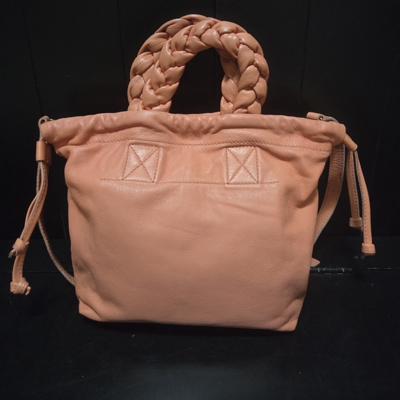 NWT Madewell Piazza Crossbody Bag: Braided Strap Edition, Coral/Salmon Leather - Picture 5 of 16